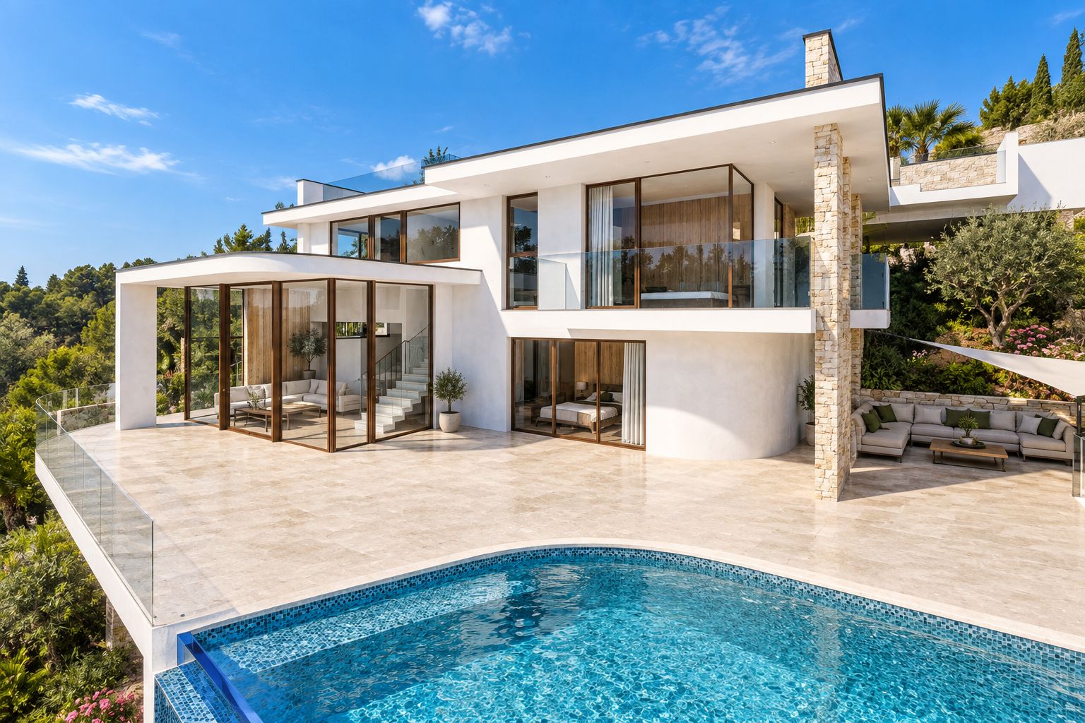 2587V-E - Nieuwbouwproject van moderne villa met uitzicht op zee in Cumbre del Sol