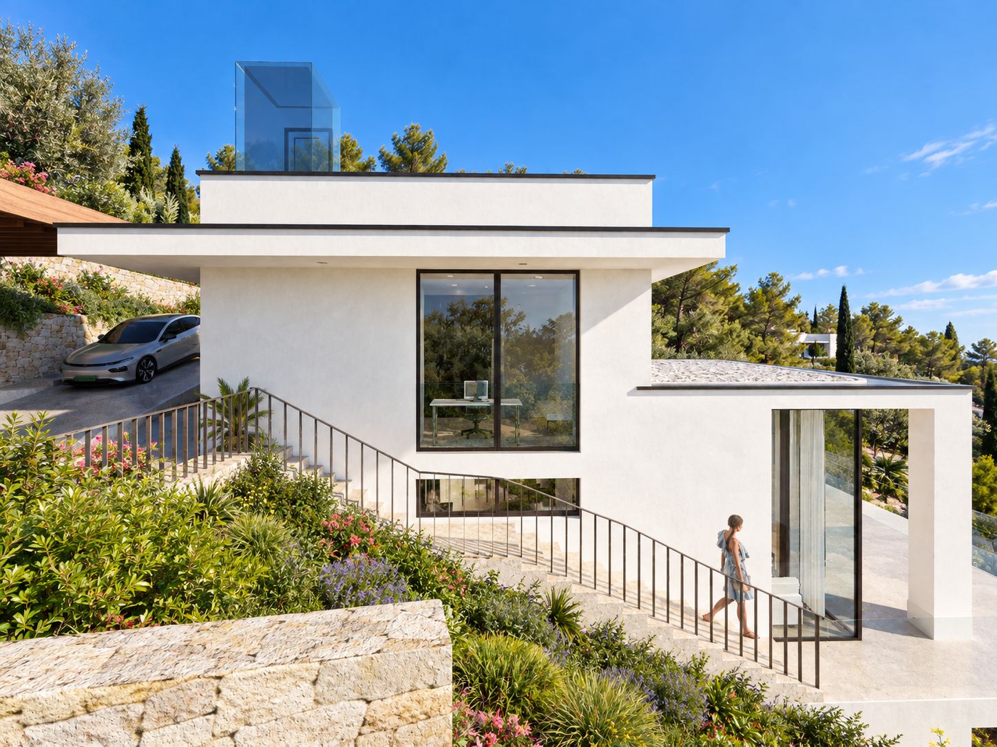 2587V-E - Nieuwbouwproject van moderne villa met uitzicht op zee in Cumbre del Sol