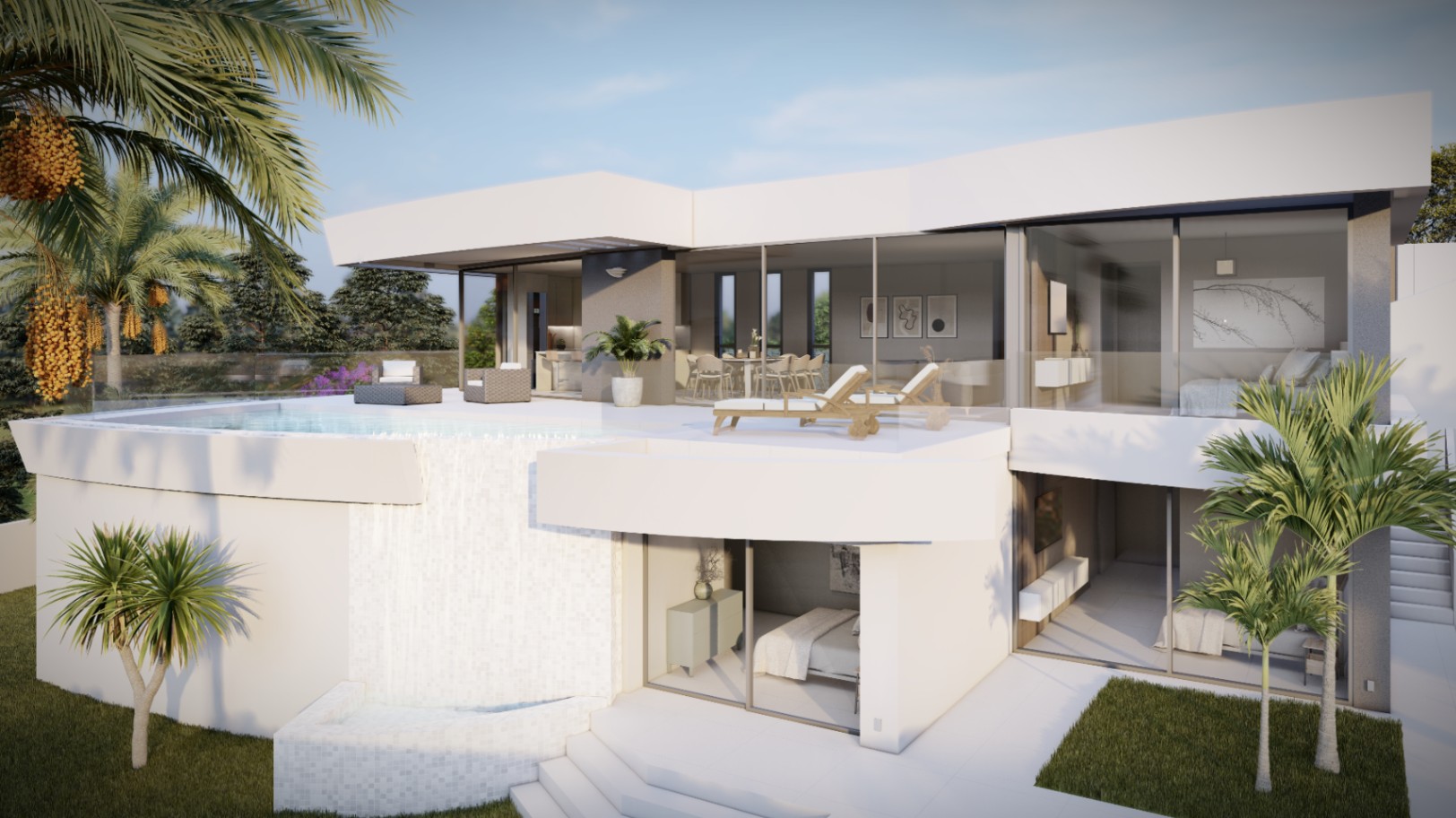 Luxe villa met zeezicht te koop in Calpe